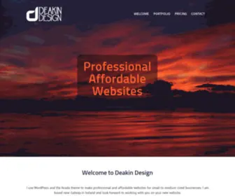 Deakindesign.com(Professional & Affordable Website Design for Small to Medium Sized Businesses) Screenshot