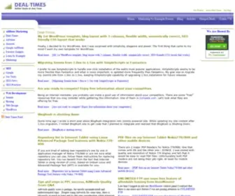 Deal-Times.com(Affiliate marketing) Screenshot