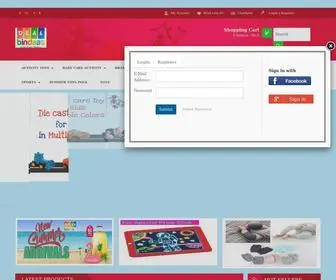 Dealbindaas.com(Online toys store India) Screenshot