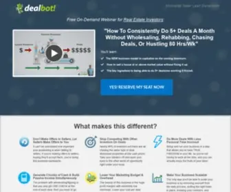 Dealbot.co(Motivated Seller Lead Generation Made Easy) Screenshot