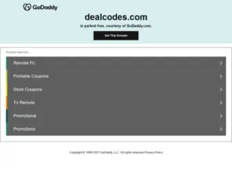 Dealcodes.com(Dealcodes) Screenshot