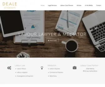 Deale.co.za(Expert Labour Lawyer & Mediator in South Africa) Screenshot