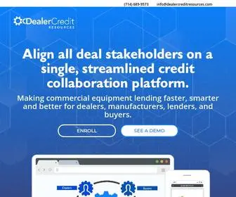 Dealercreditresources.com(The commercial equipment lending hub) Screenshot