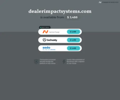 Dealerimpactsystems.com(Custom Websites) Screenshot