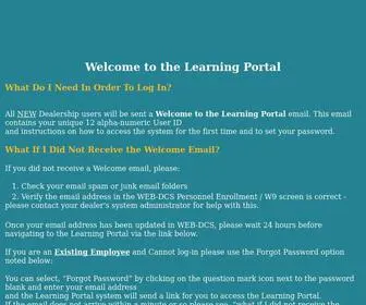 Dealerlearningportal.com Screenshot