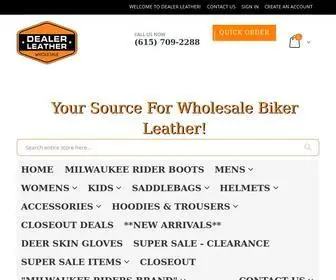 Dealerleather.com Screenshot