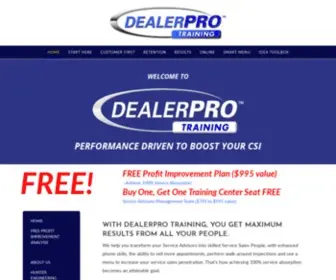 Dealerprotraining.com Screenshot