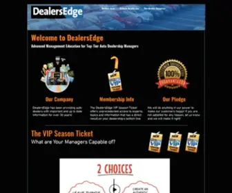 Dealersedge.com(Automobile management course) Screenshot