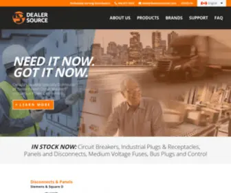 Dealersourceinc.com(Circuit Breakers and Related Electrical Products) Screenshot