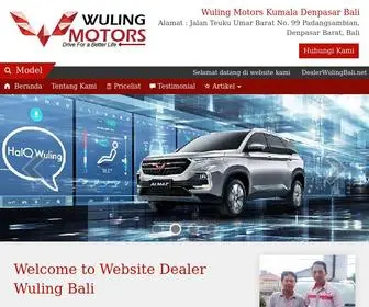 Dealerwulingbali.net Screenshot