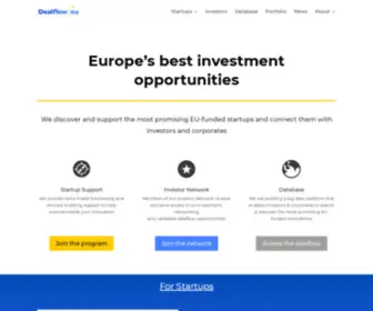 Dealflow.eu(Europe's Best Investment Opportunities) Screenshot