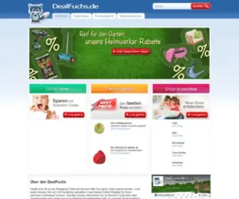 Dealfuchs.de(Preisvergleich, Gutscheine & Shopverzeichnis) Screenshot