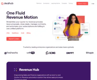 Dealhub.io(Accelerate your sales process with a unified revenue platform) Screenshot