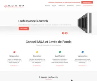 Dealing-Room.fr(Banque d'affaires spécialisée Tech Digital Numérique) Screenshot