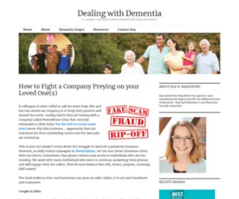 Dealingwithdementia.org(A Caregiver's Journey to Deliver Purpose with Grace and Humor) Screenshot