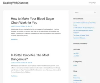 Dealingwithdiabetes.org(Dealing With Diabetes) Screenshot