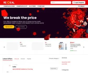 Dealkidukan.com(Cashback Coupons Daily Deals Site) Screenshot