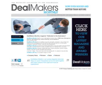 Dealmakers-Monthly.com(Dealmakers Monthly) Screenshot