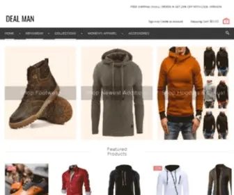 Dealman.co.nz(The home of menswear. Amazing deals on men's fashion and accessories. Inc) Screenshot