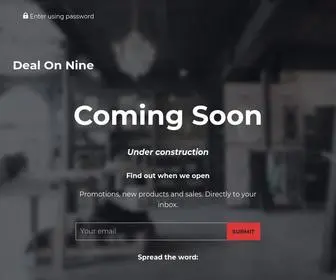 Dealonnine.com(Deal On Nine) Screenshot