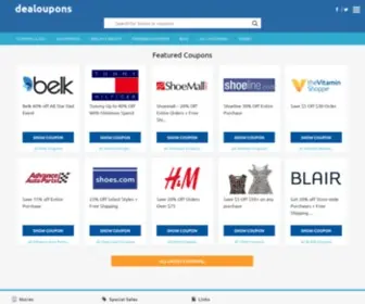 Dealoupons.com(Online Coupons) Screenshot