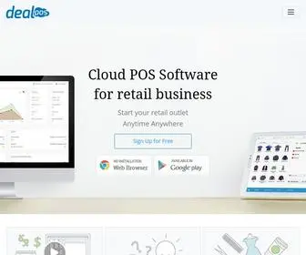 Dealpos.com(Online Point of Sale Software for retail business) Screenshot