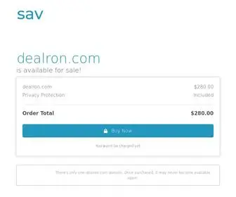 Dealron.com(The premium domain name) Screenshot