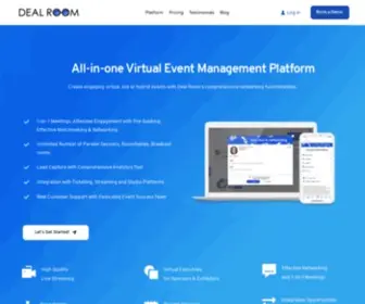 Dealroomevents.com(Create engaging events with Deal Room’s networking functionalities. Deal Room) Screenshot