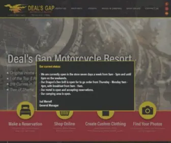 Dealsgap.com(Deals Gap Motorcycle Resort) Screenshot