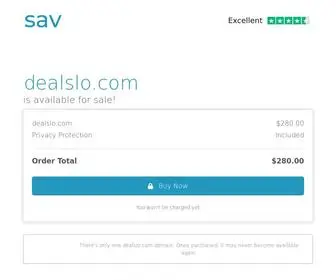 Dealslo.com(The premium domain name) Screenshot