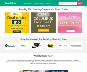 Dealspricer.com(DEALS PRICER) Screenshot