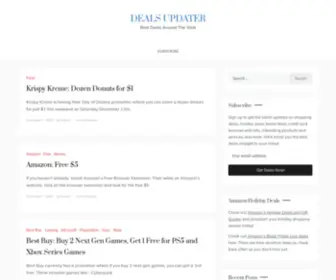 Dealsupdater.com(Best Deals Around The Web) Screenshot