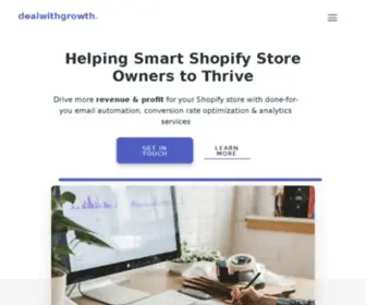 Dealwithgrowth.com(Shopify Email Marketing Consultant & Klaviyo Expert) Screenshot