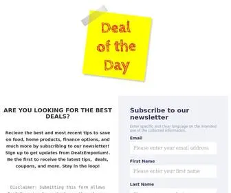 Dealzemporium.com(Find the best deals) Screenshot