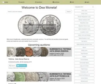 Deamoneta.com(Dea Moneta) Screenshot