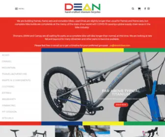 Deanbikes.com(HAND-CRAFTED TITANIUM BICYCLES) Screenshot