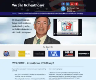 Deanewaldman.com(Affordable Healthcare) Screenshot