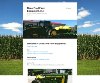 Deanfordfarms.com(Dean Ford Farm Equipment) Screenshot