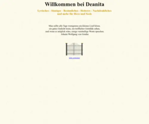 Deanita.de(Lyrik und mehr) Screenshot