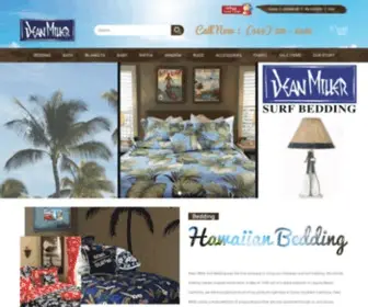 Deanmillerprints.com(Hawaiian Bedding) Screenshot