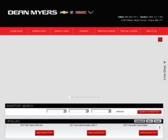 Deanmyers.com(New/Used GM Cars) Screenshot