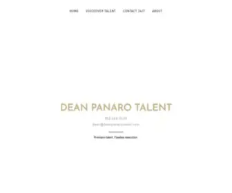 Deanpanarotalent.com(Dean Panaro Talent) Screenshot