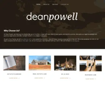 Deanpowellpllc.com(A Law Firm that Treats You Like Family) Screenshot