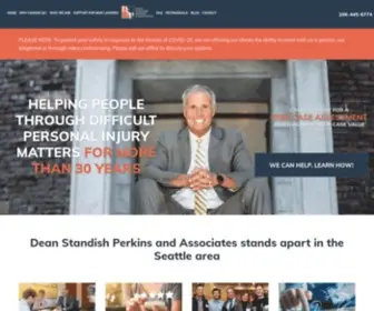 Deanstandishperkins.com(Seattle Personal Injury Lawyers) Screenshot