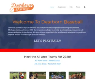 Dearbornbaseball.org(Dearborn Baseball) Screenshot