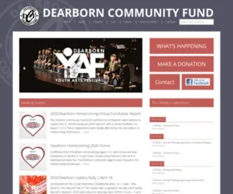 Dearborncommunityfund.org(Supporting programs that enhance quality of life and contribute to the vibrancy of the city of Dearborn) Screenshot