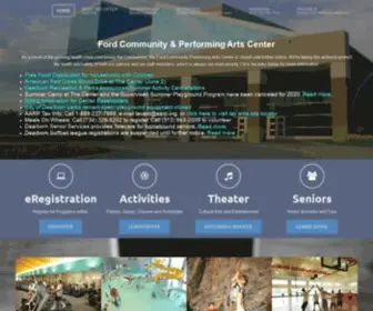 Dearbornfordcenter.com(The Ford Community and Performing Arts Center) Screenshot