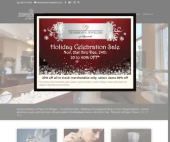 Dearbornjewelers.com(Dearborn Jewelers of Plymouth Michigan) Screenshot