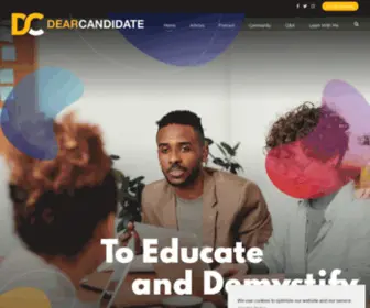 Dearcandidate.org(Just One Yes) Screenshot