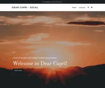 Dearcapri.com(Dear Capri) Screenshot